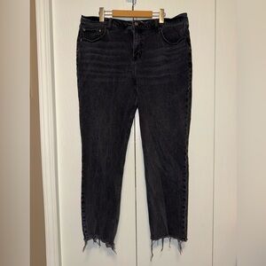 Abercrombie & Fitch Womens Straight Mid Rise Curve Love Jeans